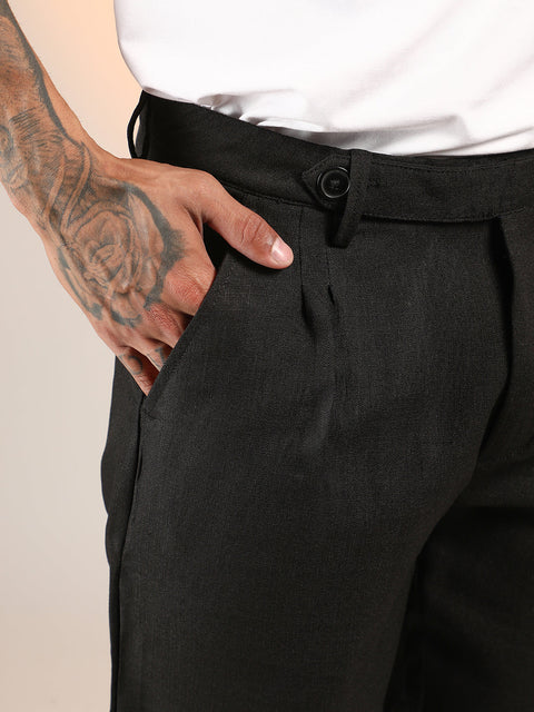 Hookd Solid Pleated Shorts
