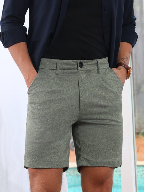 Hookd Tailored Heathered Shorts