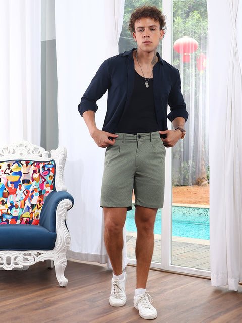 Hookd Tailored Heathered Shorts