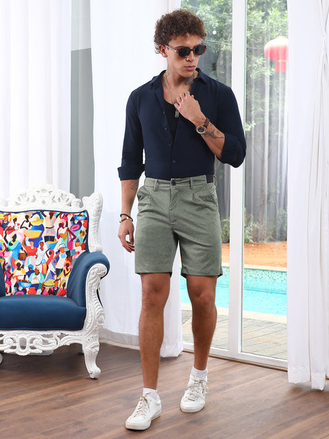 Hookd Tailored Heathered Shorts