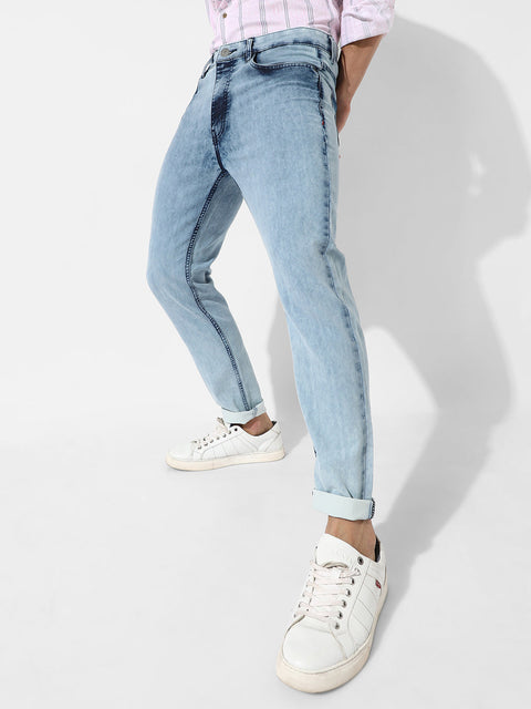 Hooked Light-Wash Denim Jeans