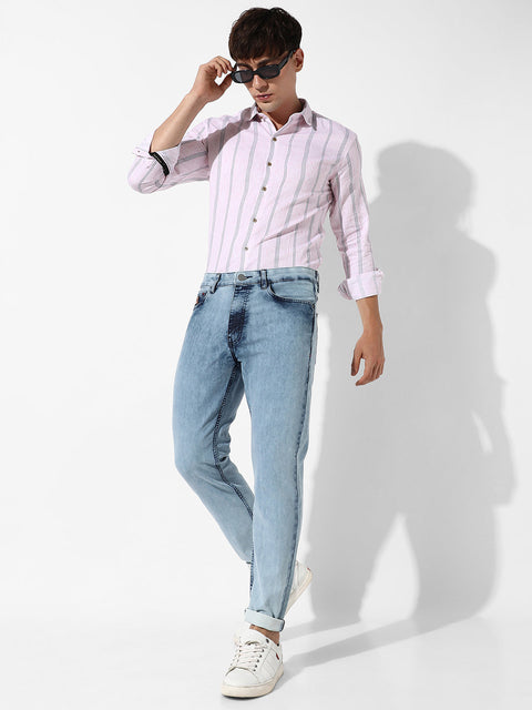 Hooked Light-Wash Denim Jeans