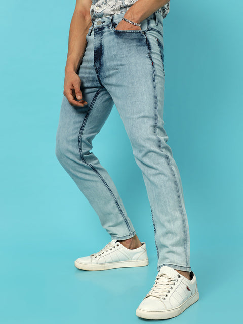Hooked Light-Wash Denim Jeans