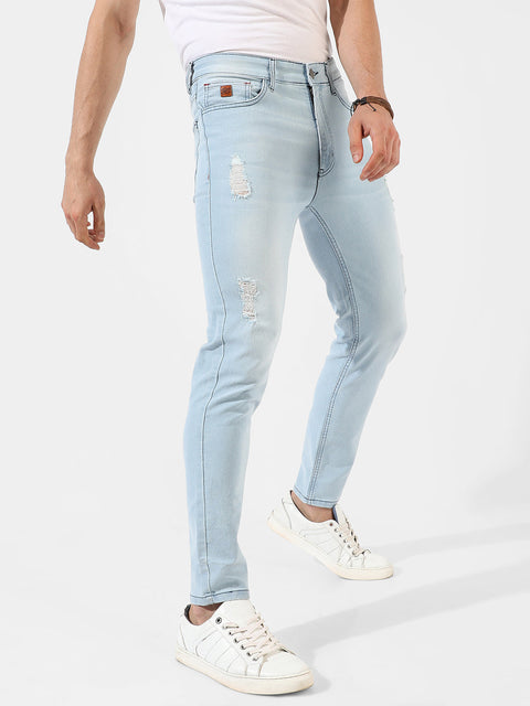 Game Face Light-Washed Denim Jeans