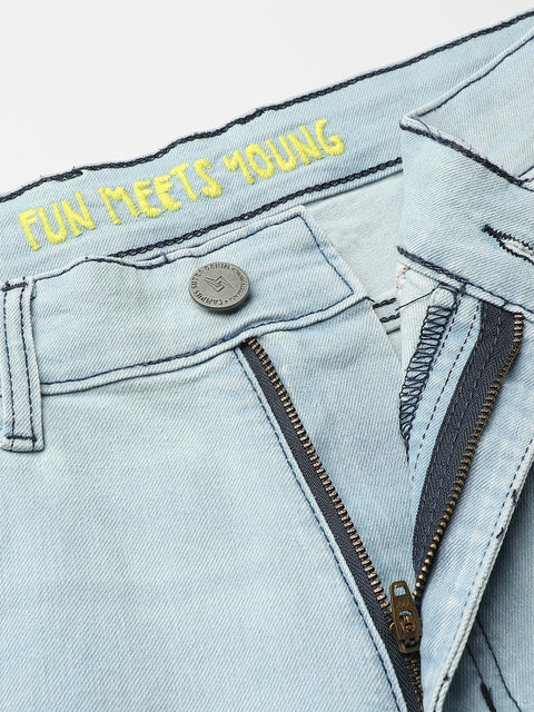 Game Face Light-Washed Denim Jeans