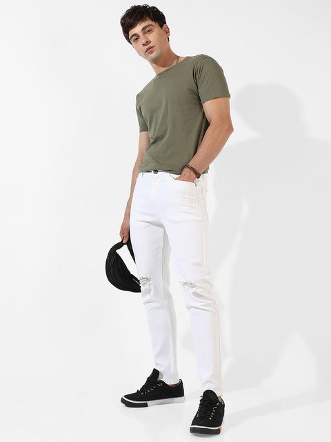 Game Face Solid Denim Jeans