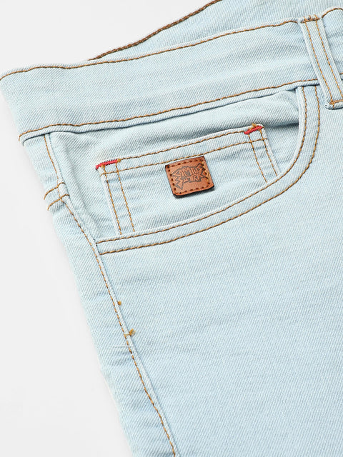Game Face Light-Washed Denim Jeans