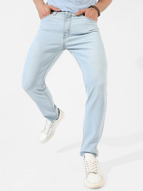 Game Face Light-Washed Denim Jeans