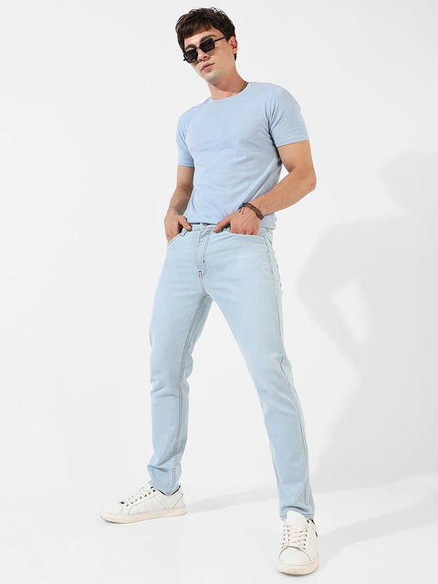 Game Face Light-Washed Denim Jeans
