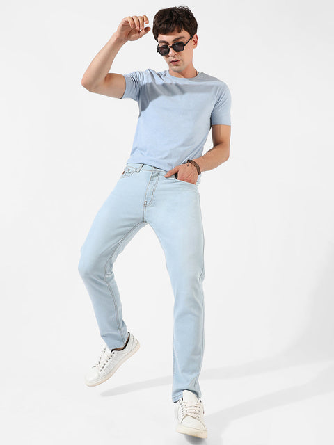 Game Face Light-Washed Denim Jeans
