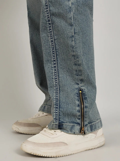 Just Be Acid-Wash Baggy Denim Jeans