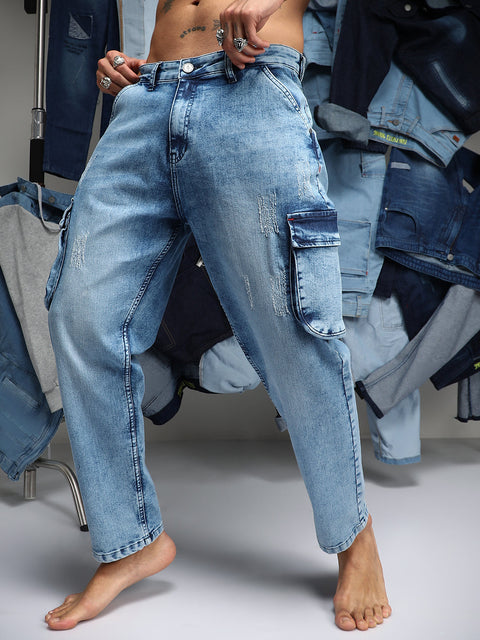 Just Be Straight-Fit Utility Denim Jeans