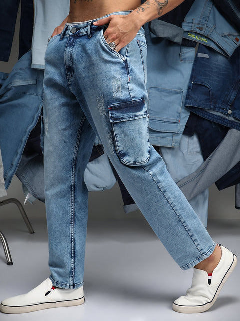 Just Be Straight-Fit Utility Denim Jeans