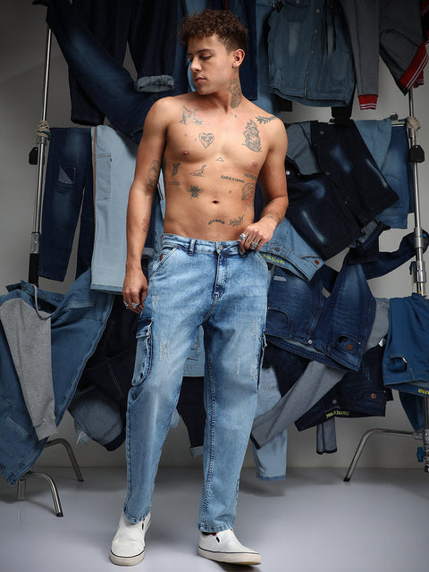 Just Be Straight-Fit Utility Denim Jeans