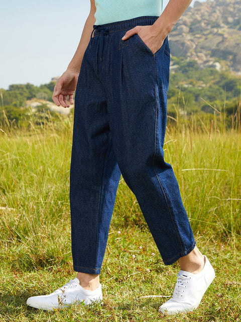 Chaos Pleated Denim Jeans