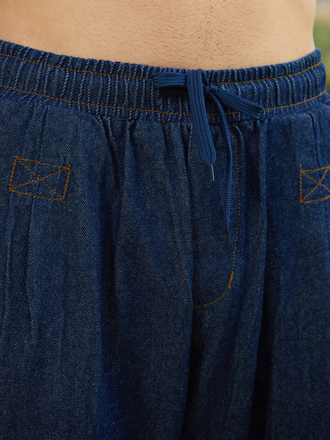 Chaos Pleated Denim Jeans