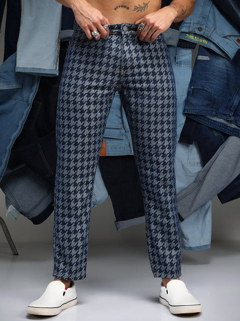 Chaos Houndstooth Denim Jeans