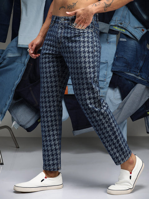 Chaos Houndstooth Denim Jeans