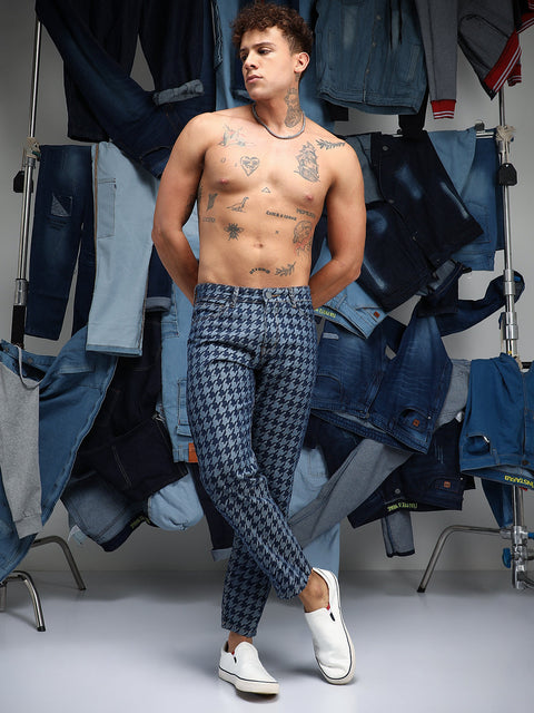 Chaos Houndstooth Denim Jeans