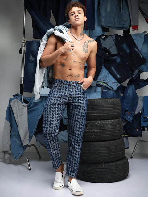 Chaos Houndstooth Denim Jeans