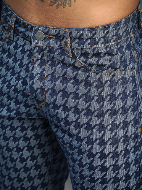 Chaos Houndstooth Denim Jeans