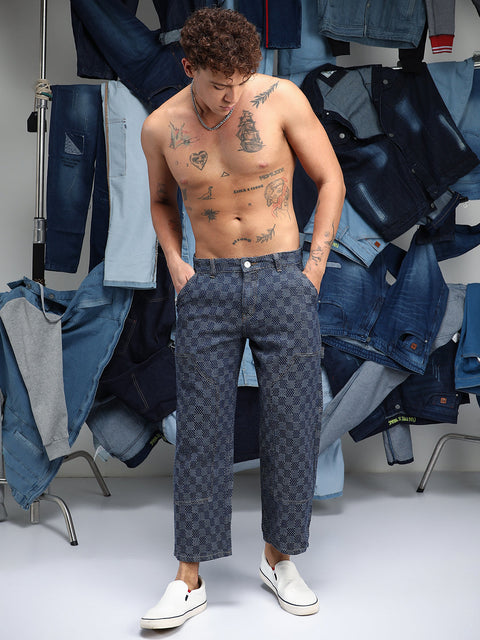 Chaos Checker Baggy Utility Denim Jeans