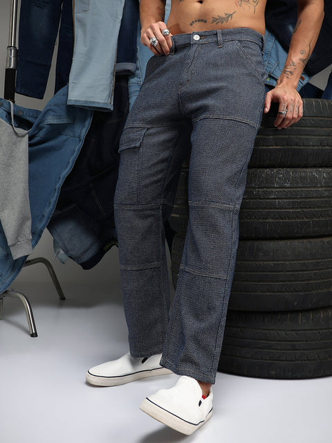 Chaos Panelled Straight-Fit Denim Jeans