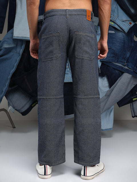 Chaos Panelled Straight-Fit Denim Jeans