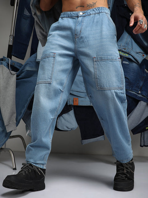 Chaos Carrot-Fit Utility Denim Jeans