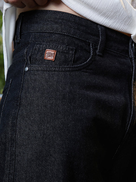 Chaos Dark-Wash Cargo Denim Jeans