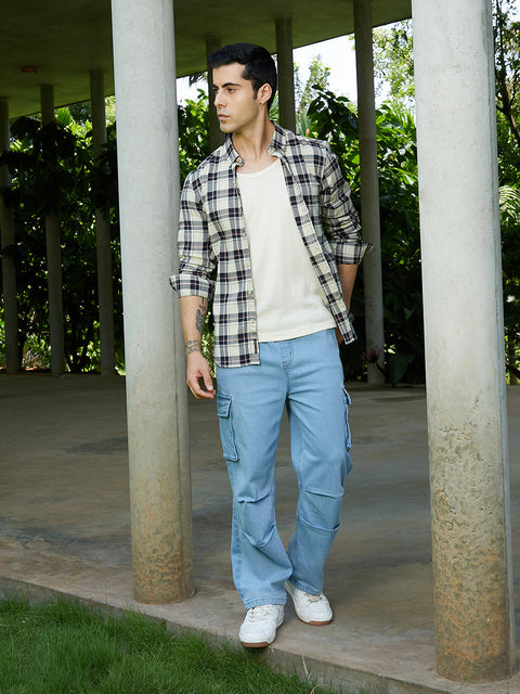 Runway Gods Straight-Leg Parachute Denim Jeans