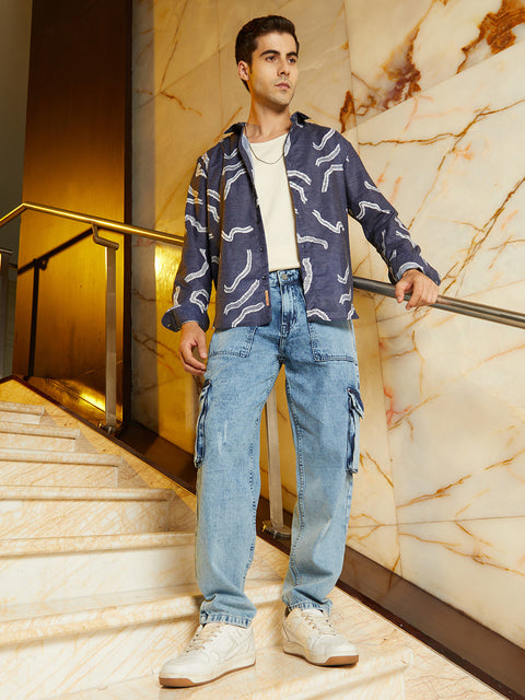 Runway Gods Acid-Wash Carpenter Denim Jeans