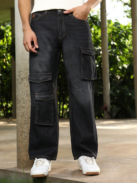 Runway Gods Washed Straight-Leg Denim Jeans
