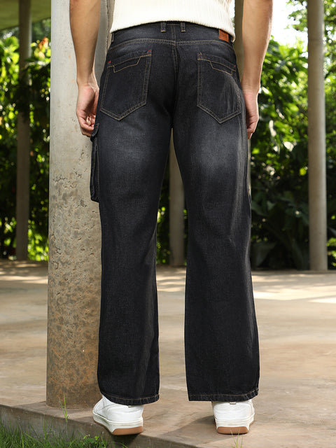Runway Gods Washed Straight-Leg Denim Jeans