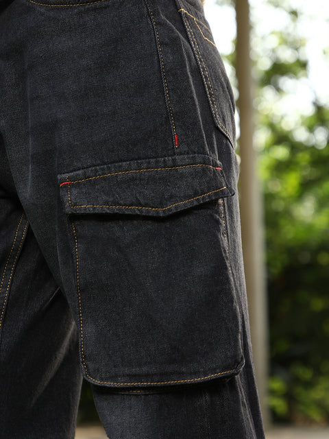 Runway Gods Washed Straight-Leg Denim Jeans