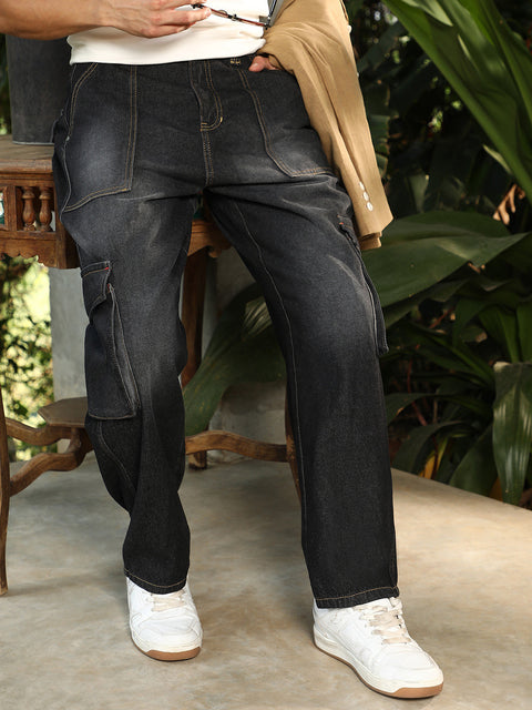 Runway Gods Washed Carpenter-Utility Denim Jeans