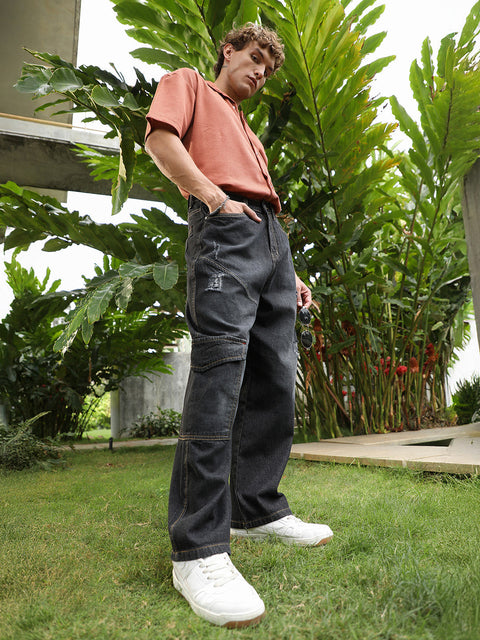 Hooked Tinted Relaxed-Utility Denim Jeans
