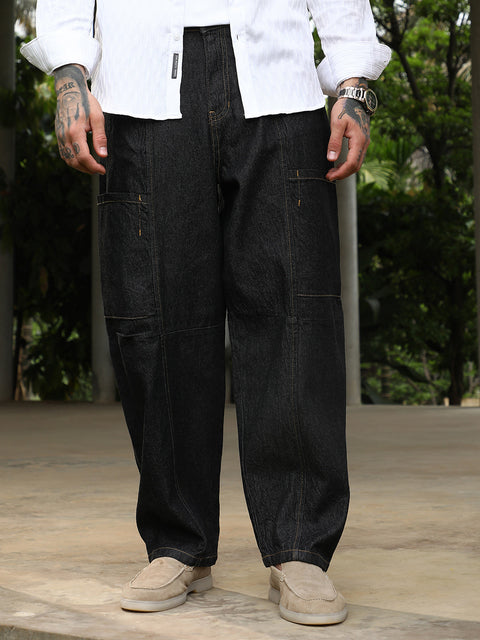 Runway Gods Baggy Cargo Denim Jeans