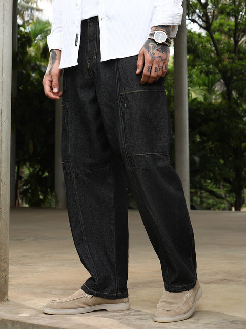 Runway Gods Baggy Cargo Denim Jeans