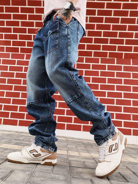Take Two Men Jeans Modular-Utility Panelled Denim Jeans