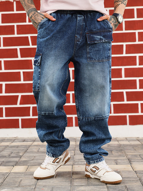 Take Two Men Jeans Modular-Utility Panelled Denim Jeans