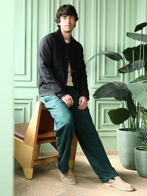 Take Two Men Jacket Crease-Tactile Panelled Jacket