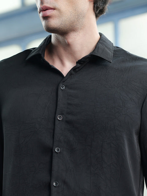Iconic Everyday Solid Crushed Shirt