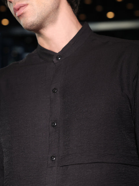 Chaos Asymmetrical-Flap Shirt