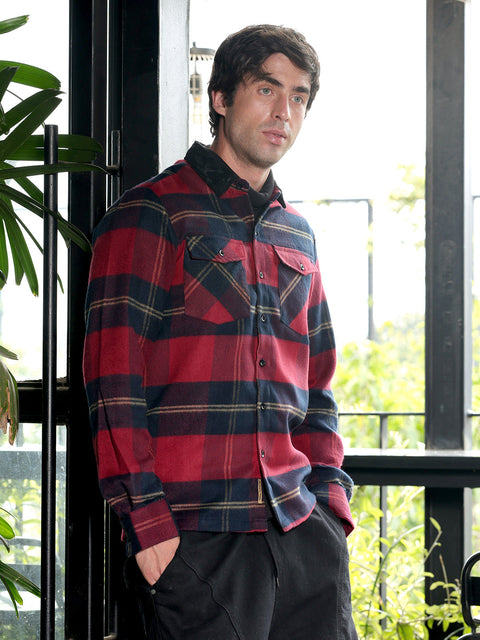 Take 2 Contrast-Tartan Shacket