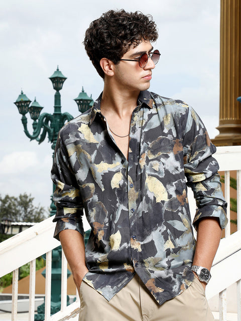 CAHOOT Abstract-Blur Imprint Shirt