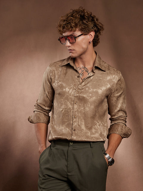 Behookd Flora-Textured Shirt