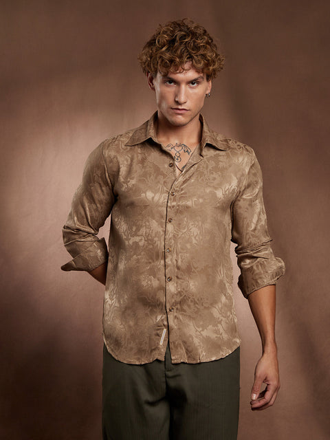 Behookd Flora-Textured Shirt