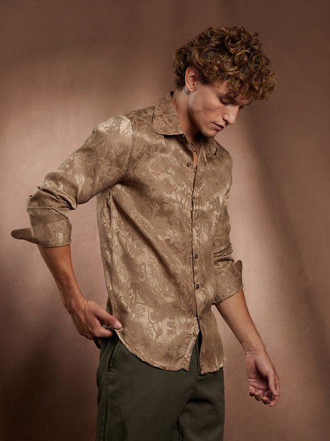 Behookd Flora-Textured Shirt