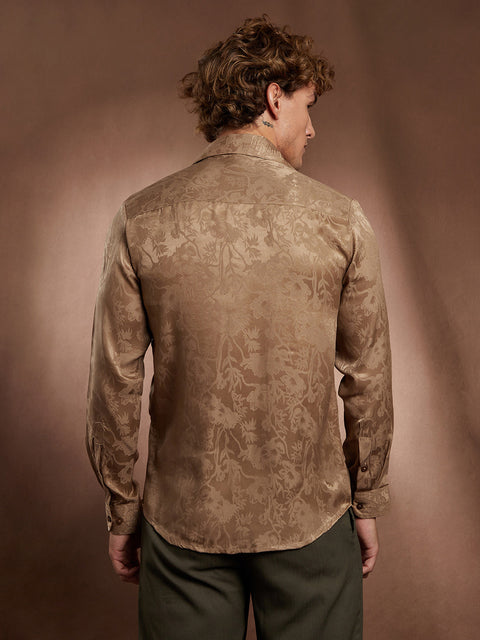 Behookd Flora-Textured Shirt